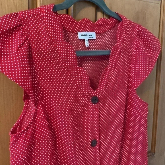 Monteau red polka dot S - Picture 5 of 8